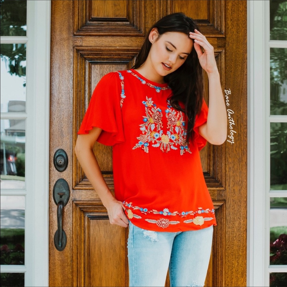 Navajo Embroidered Top